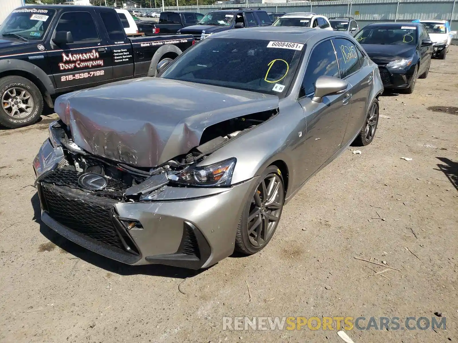 2 Photograph of a damaged car JTHGZ1E23L5017952 LEXUS IS 2020