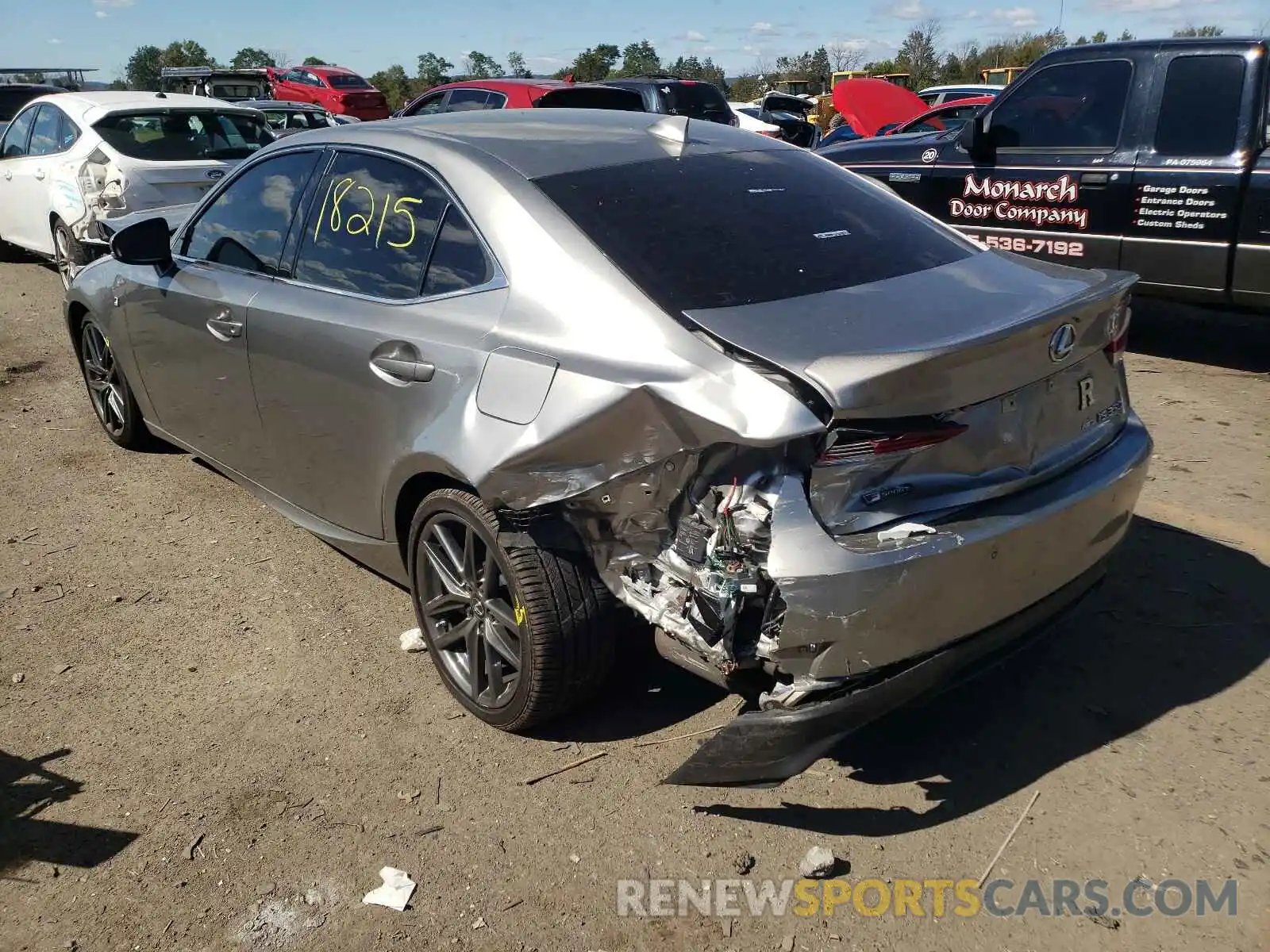 3 Photograph of a damaged car JTHGZ1E23L5017952 LEXUS IS 2020