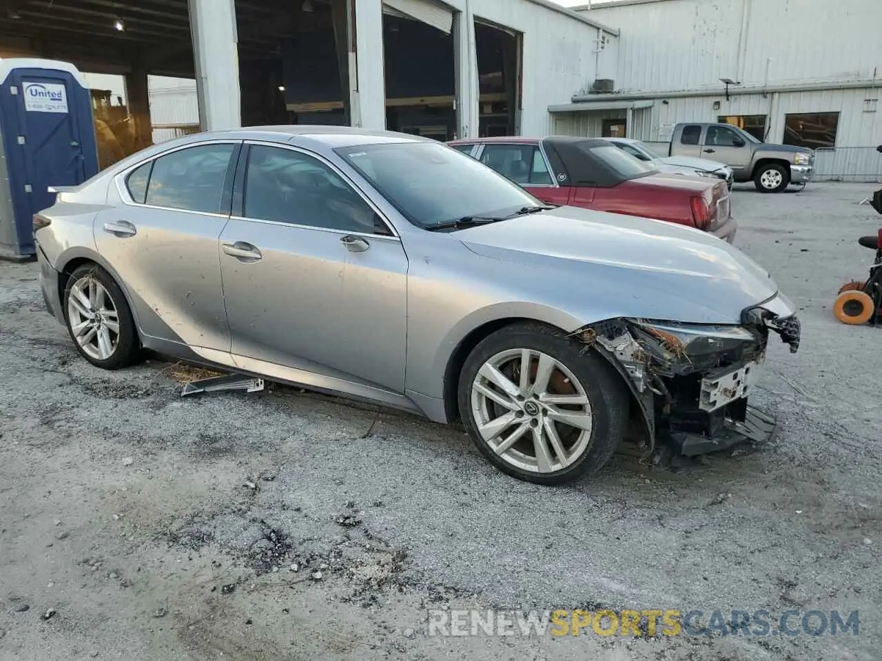 4 Photograph of a damaged car JTHAA1D20M5112601 LEXUS IS 2021