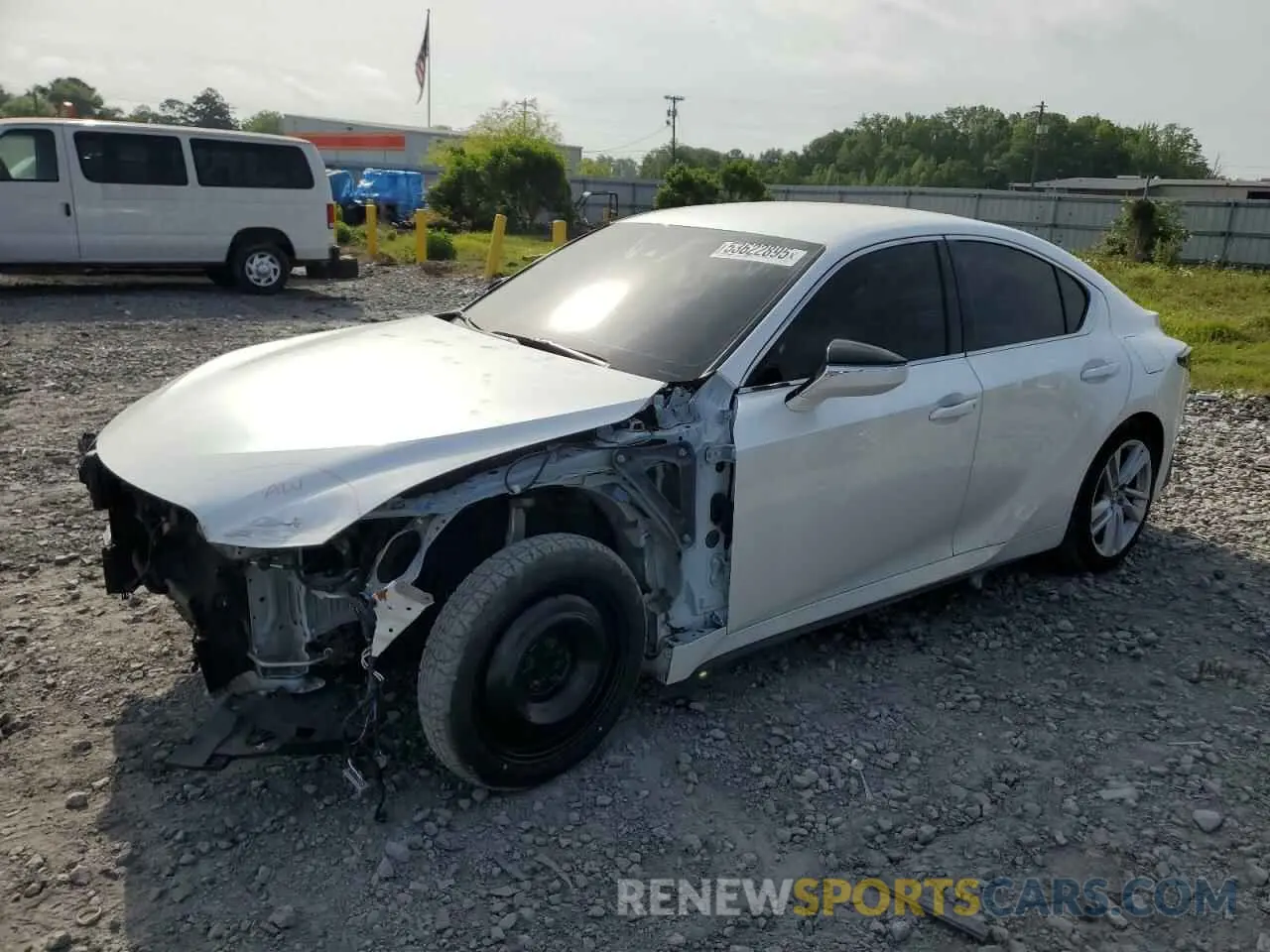 1 Photograph of a damaged car JTHAA1D20M5116163 LEXUS IS 2021
