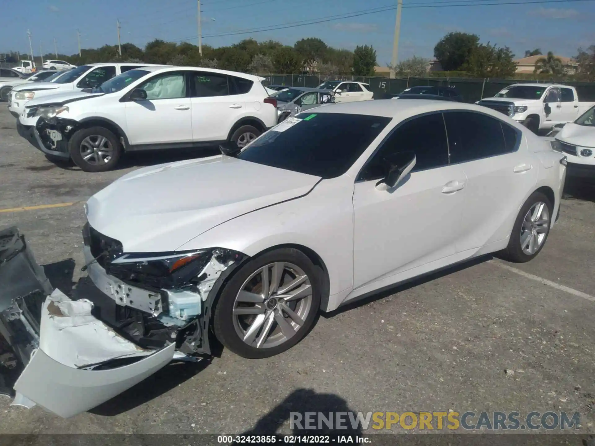 2 Photograph of a damaged car JTHAA1D21M5113093 LEXUS IS 2021