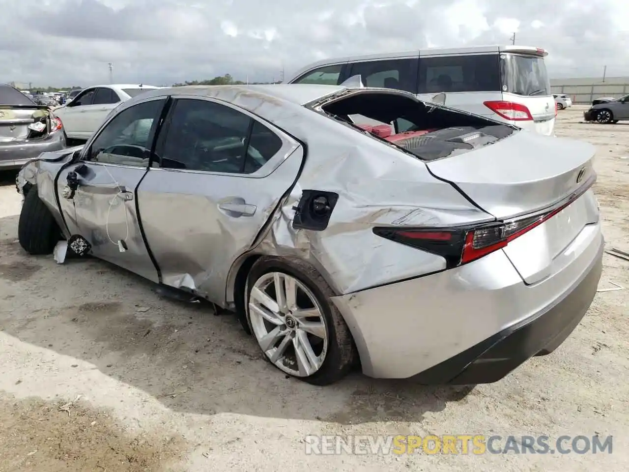 2 Photograph of a damaged car JTHAA1D21M5113837 LEXUS IS 2021