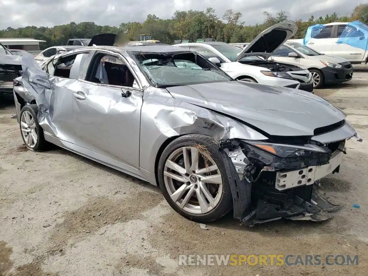 4 Photograph of a damaged car JTHAA1D21M5113837 LEXUS IS 2021