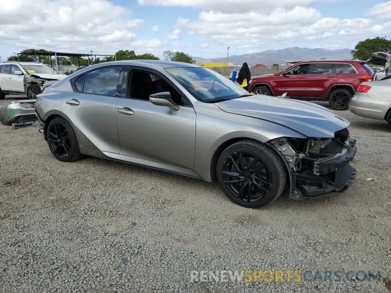 4 Photograph of a damaged car JTHAA1D23M5112947 LEXUS IS 2021