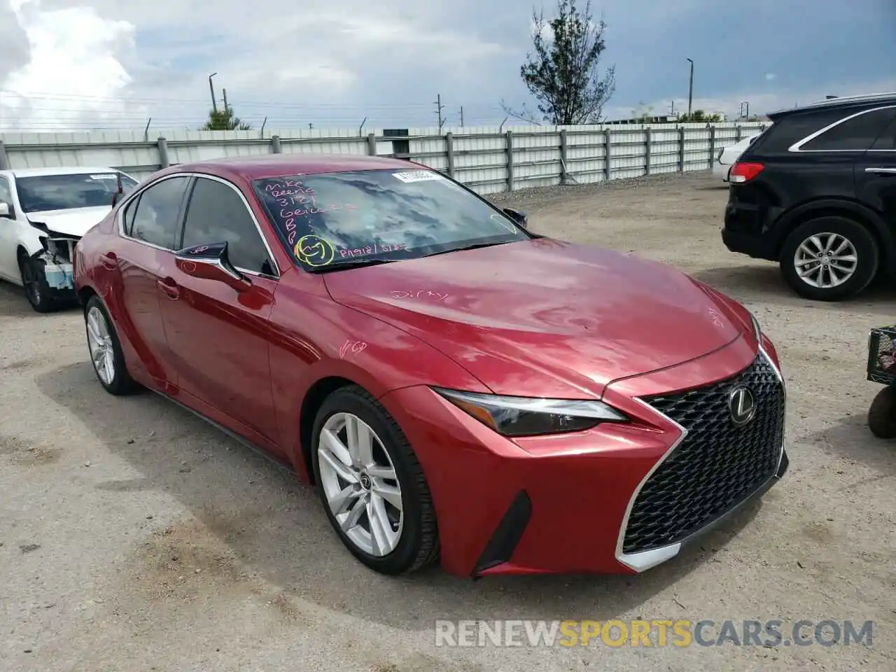 1 Photograph of a damaged car JTHAA1D24M5114478 LEXUS IS 2021