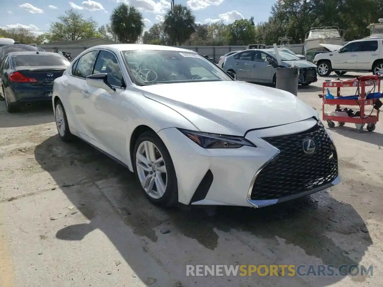 1 Photograph of a damaged car JTHAA1D25M5111184 LEXUS IS 2021