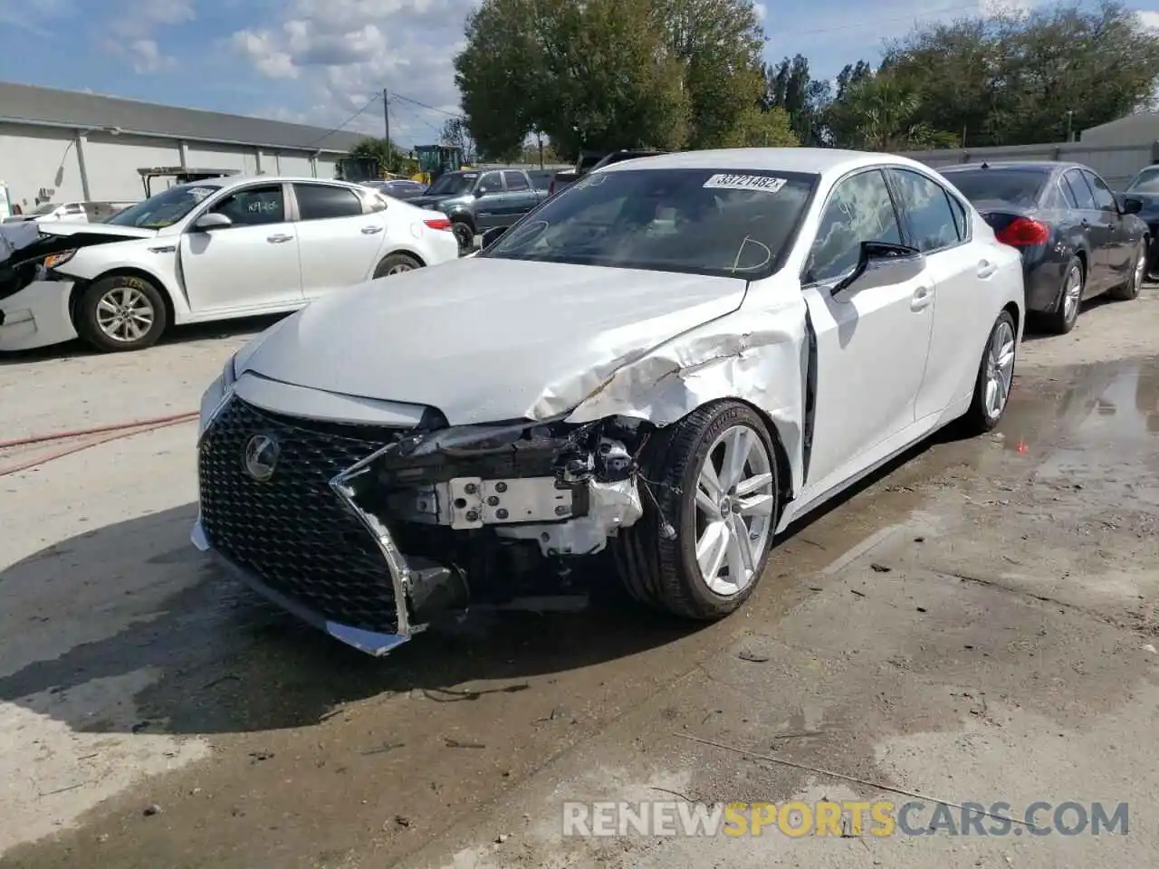 2 Photograph of a damaged car JTHAA1D25M5111184 LEXUS IS 2021