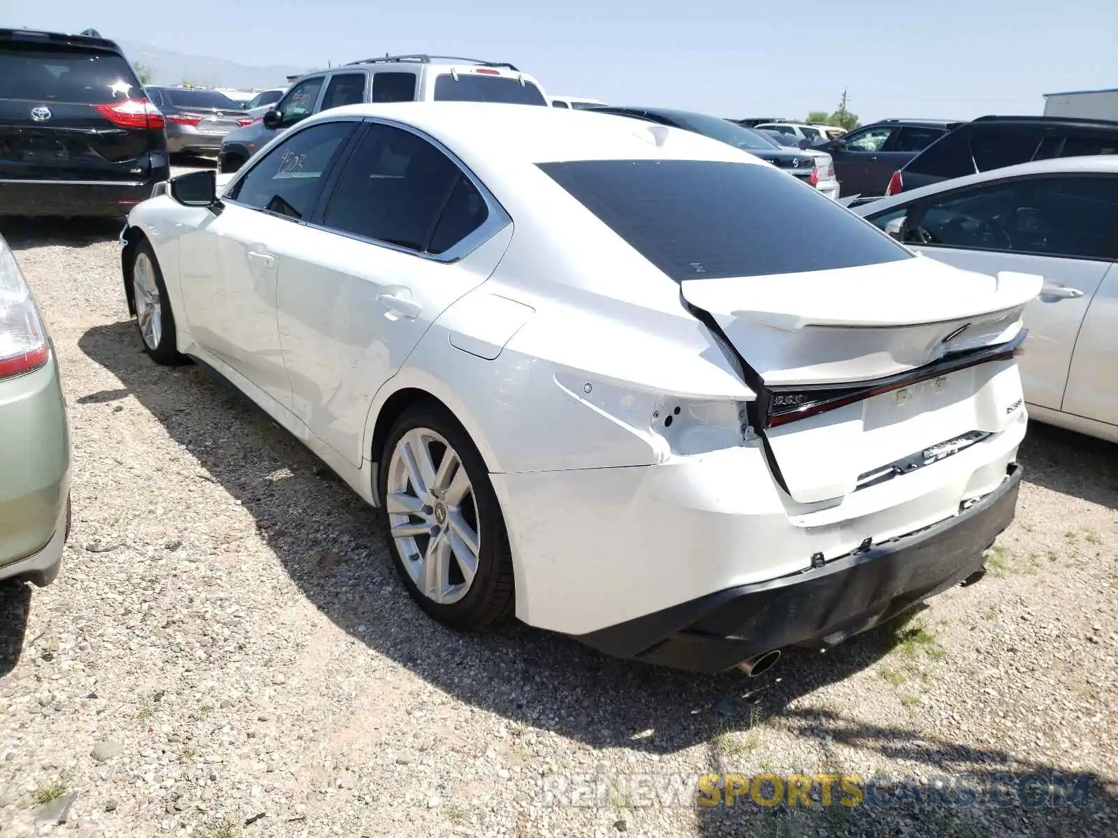 3 Photograph of a damaged car JTHAA1D25M5114151 LEXUS IS 2021