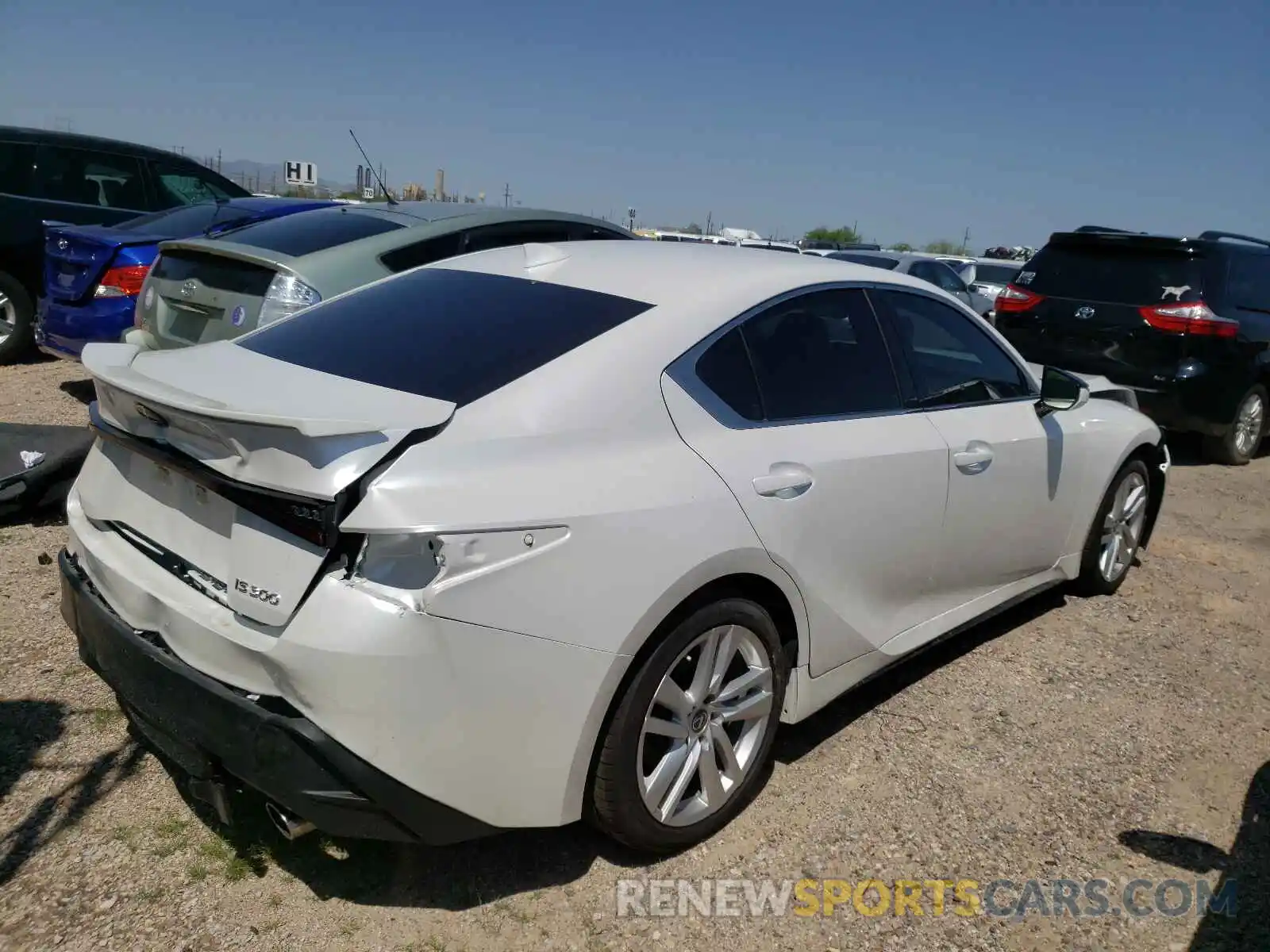 4 Photograph of a damaged car JTHAA1D25M5114151 LEXUS IS 2021