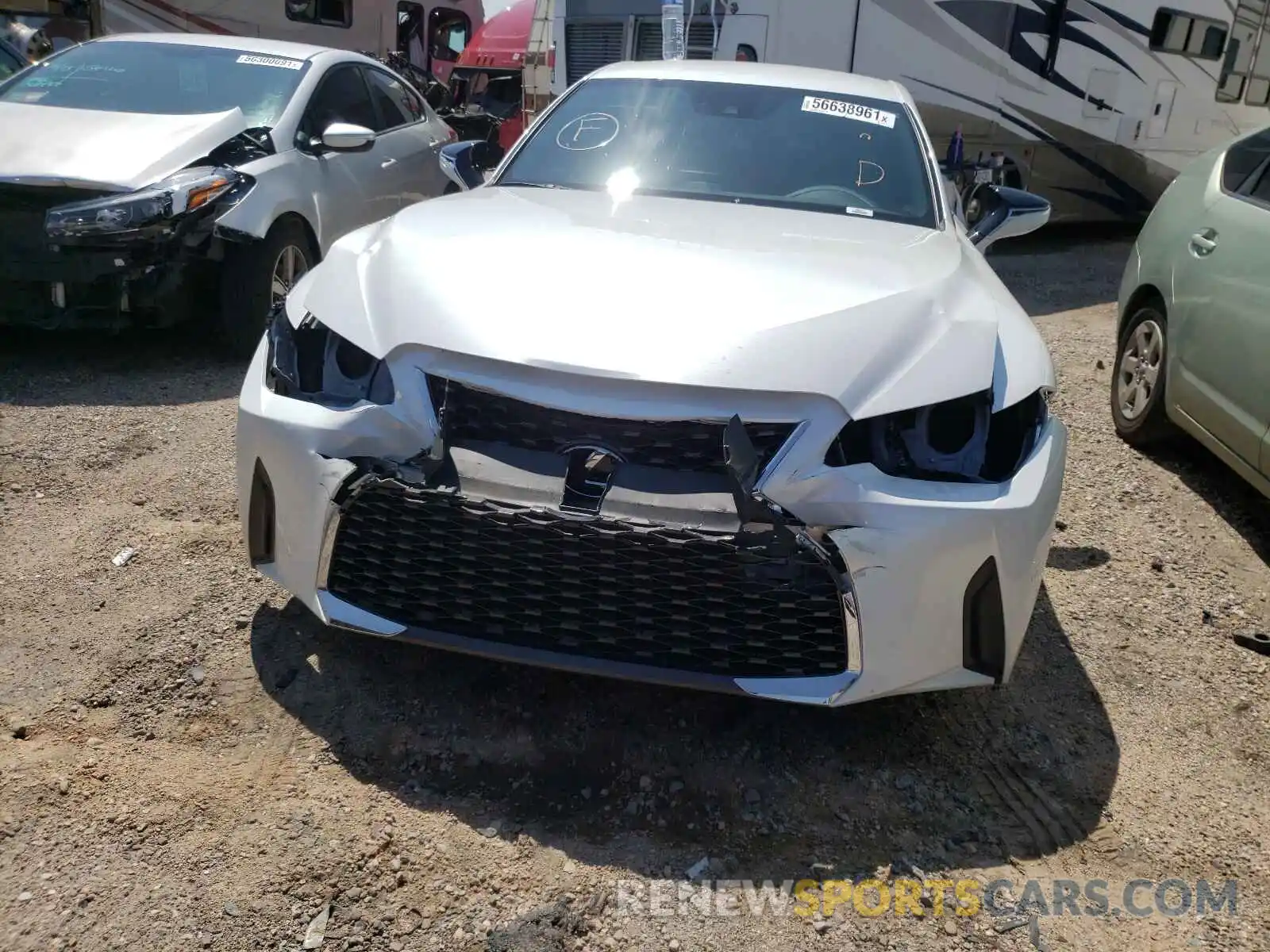 9 Photograph of a damaged car JTHAA1D25M5114151 LEXUS IS 2021