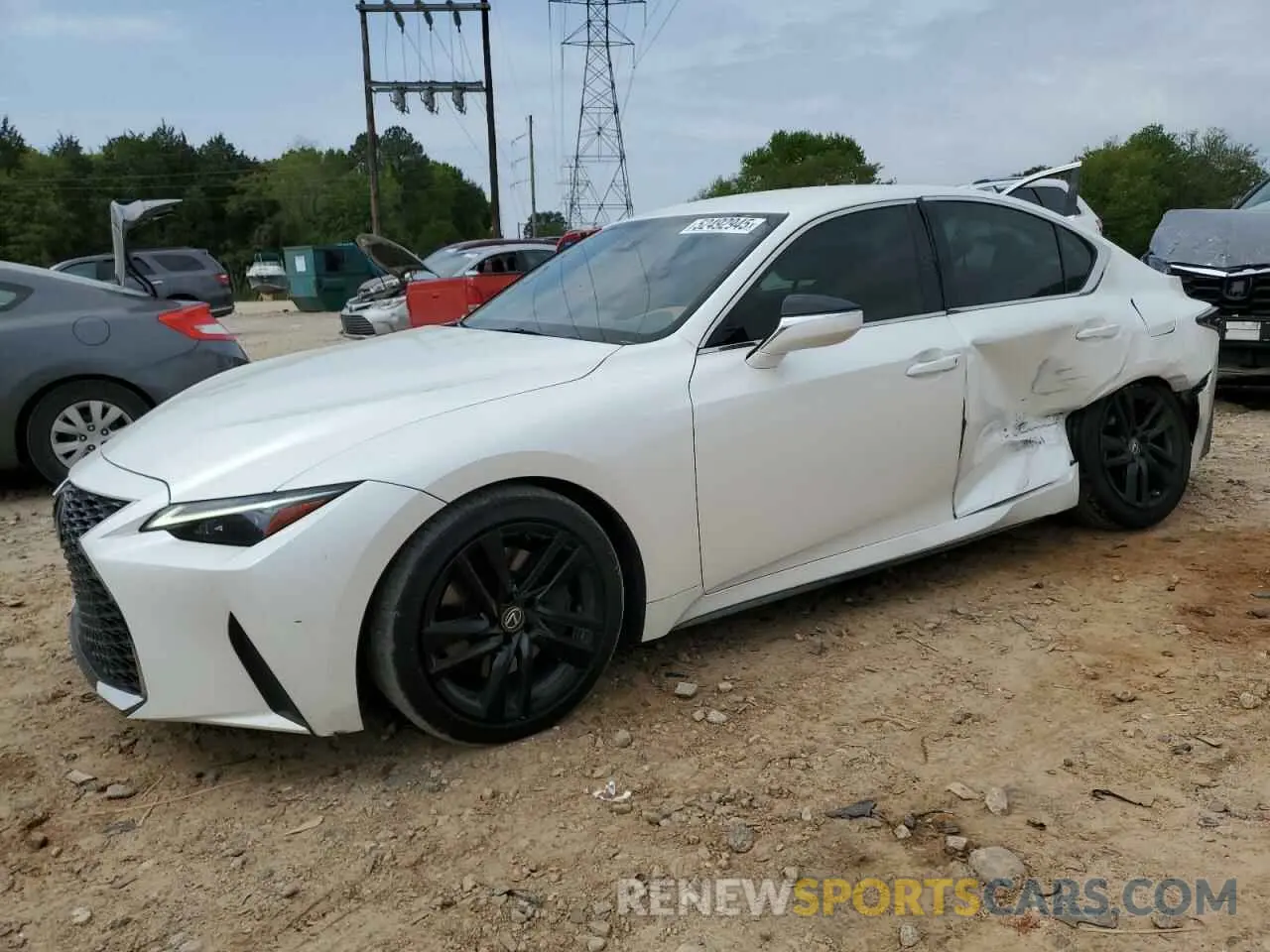 1 Photograph of a damaged car JTHAA1D25M5116367 LEXUS IS 2021