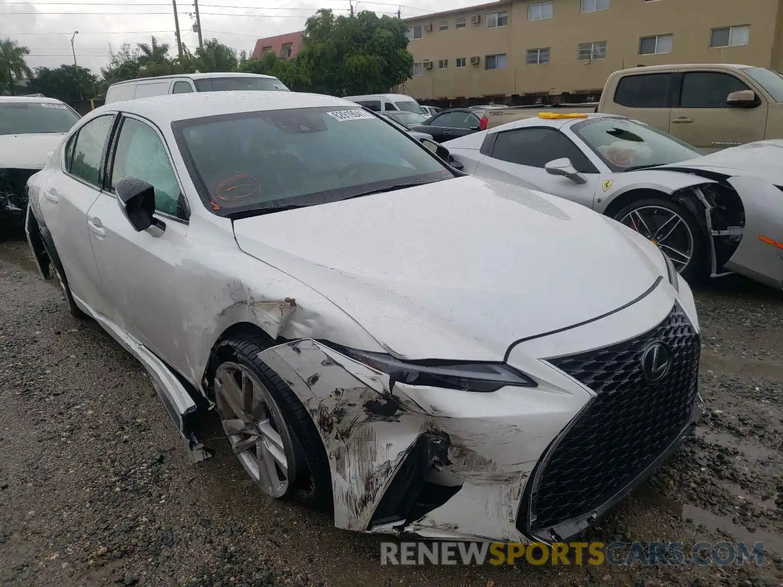 1 Photograph of a damaged car JTHAA1D26M5116071 LEXUS IS 2021