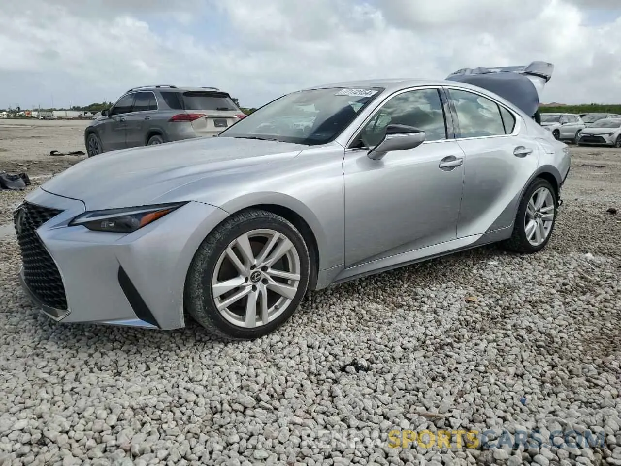 1 Photograph of a damaged car JTHAA1D28M5109185 LEXUS IS 2021