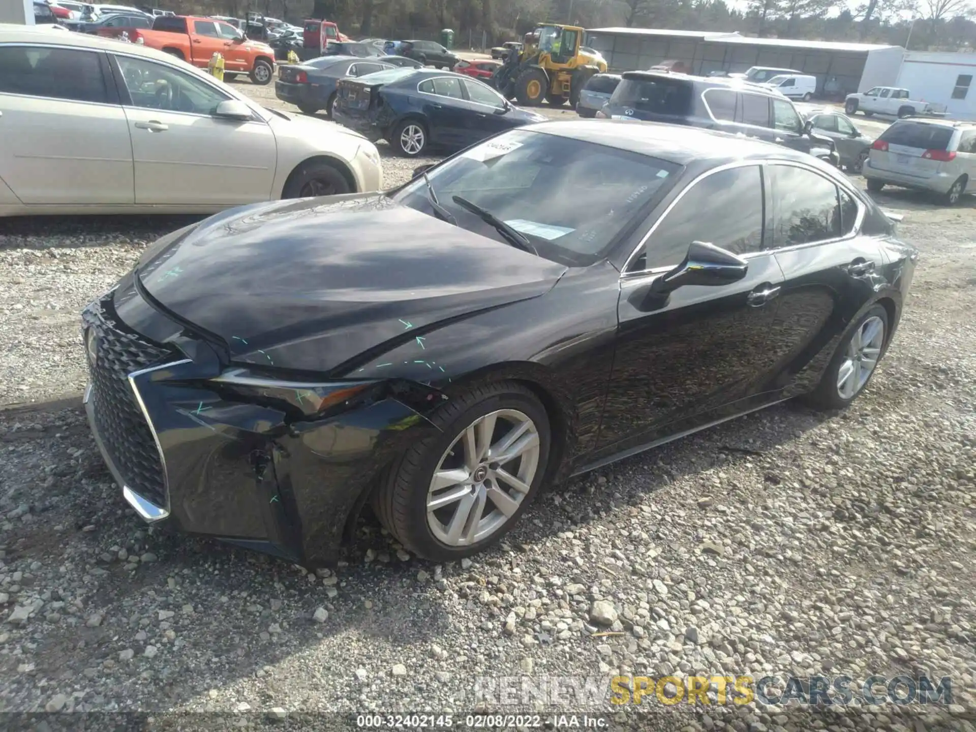 2 Photograph of a damaged car JTHAA1D28M5110420 LEXUS IS 2021