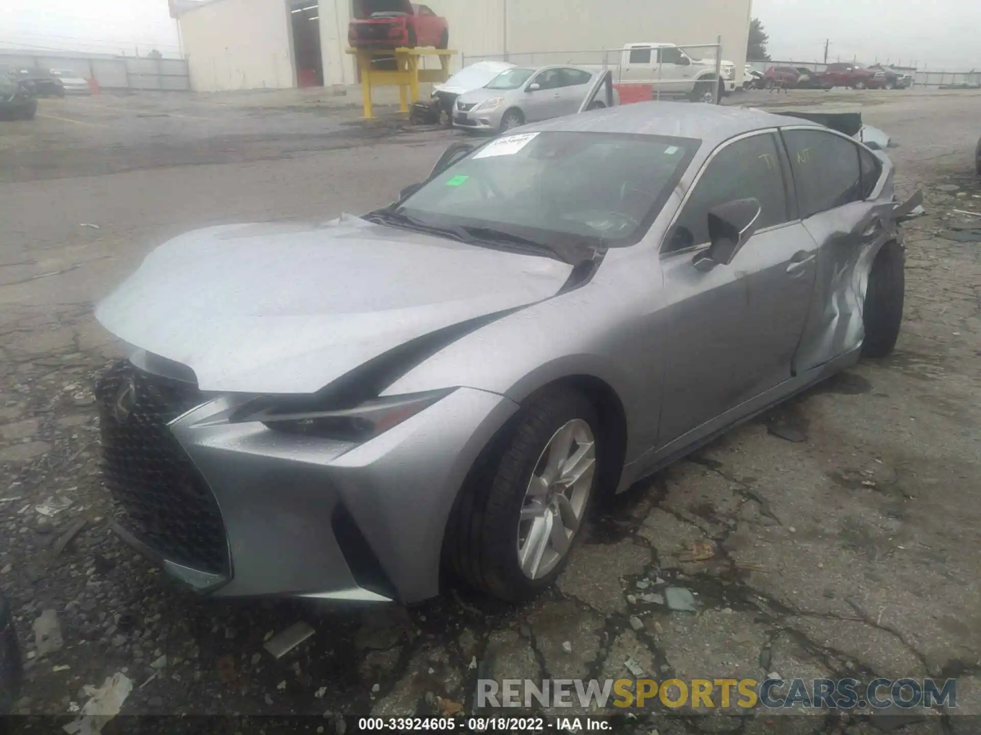 2 Photograph of a damaged car JTHAA1D28M5111843 LEXUS IS 2021