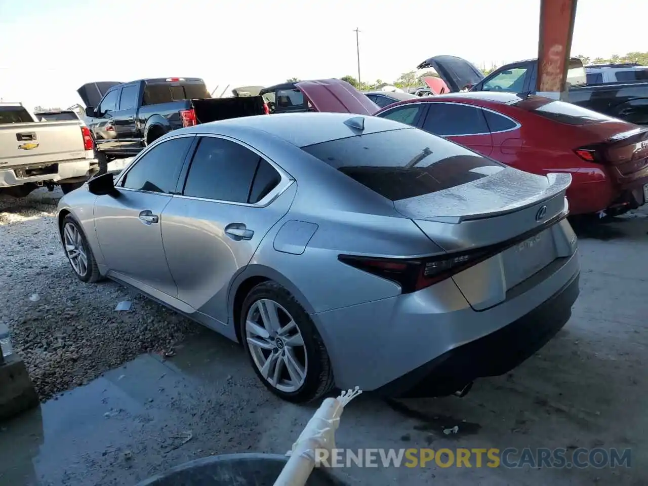 3 Photograph of a damaged car JTHAA1D28M5112796 LEXUS IS 2021