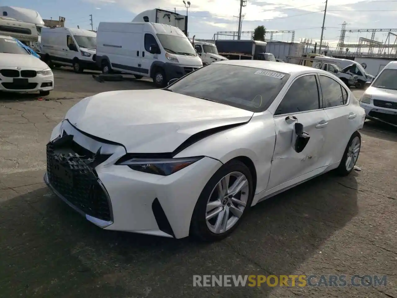 2 Photograph of a damaged car JTHAA1D28M5114466 LEXUS IS 2021