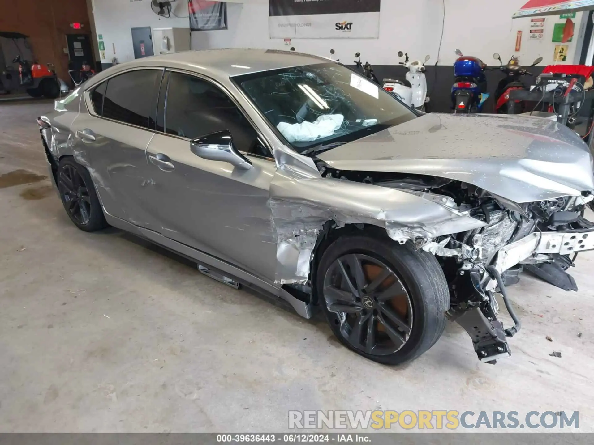 1 Photograph of a damaged car JTHAA1D2XM5109379 LEXUS IS 2021