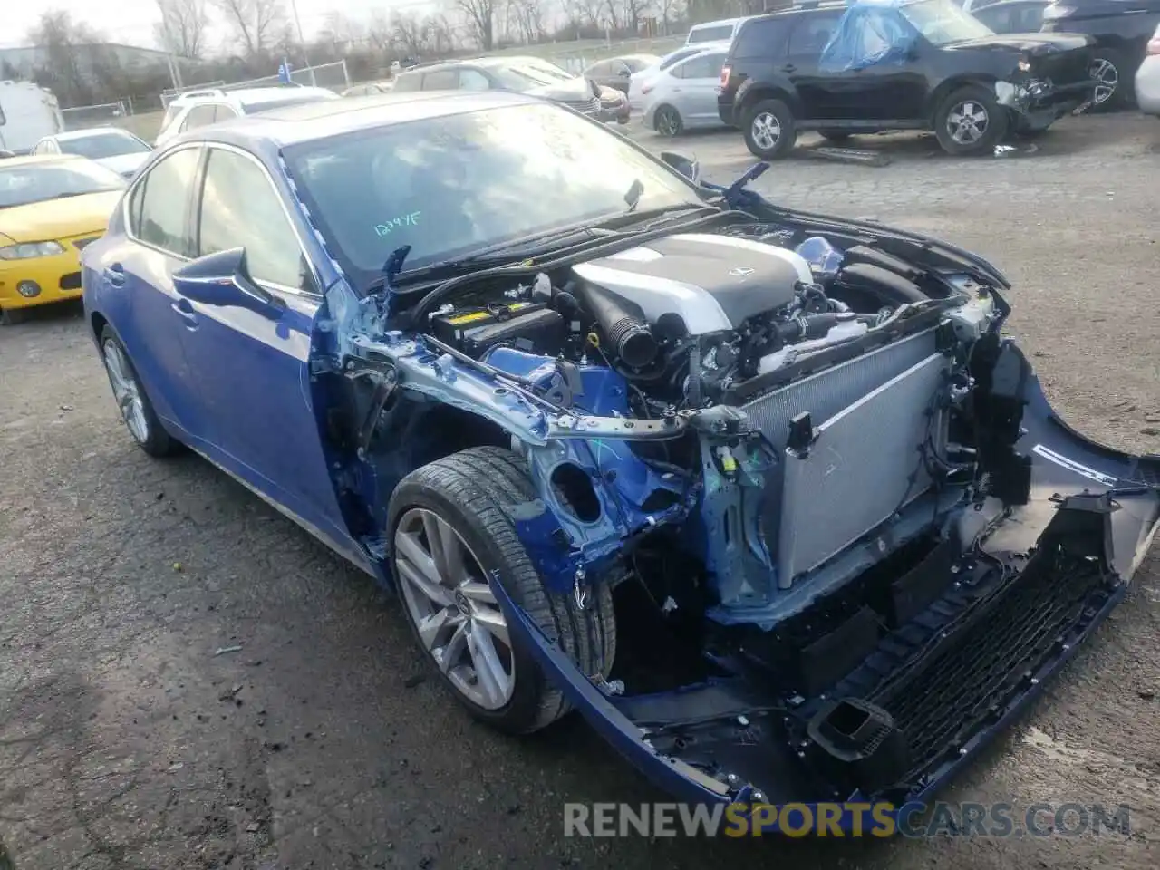 1 Photograph of a damaged car JTHC81F20M5046200 LEXUS IS 2021