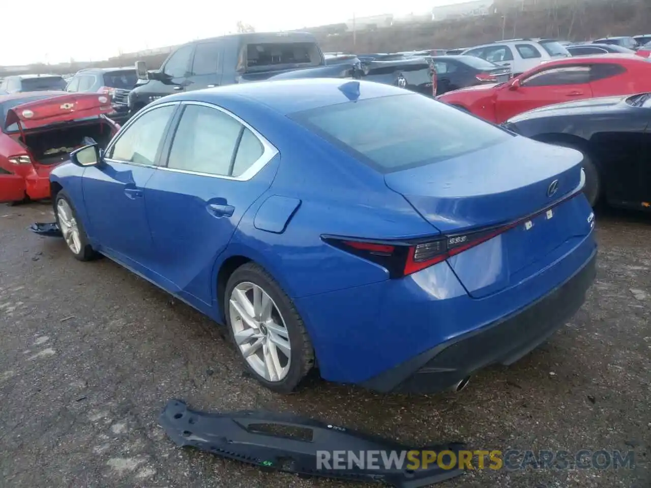 3 Photograph of a damaged car JTHC81F20M5046200 LEXUS IS 2021