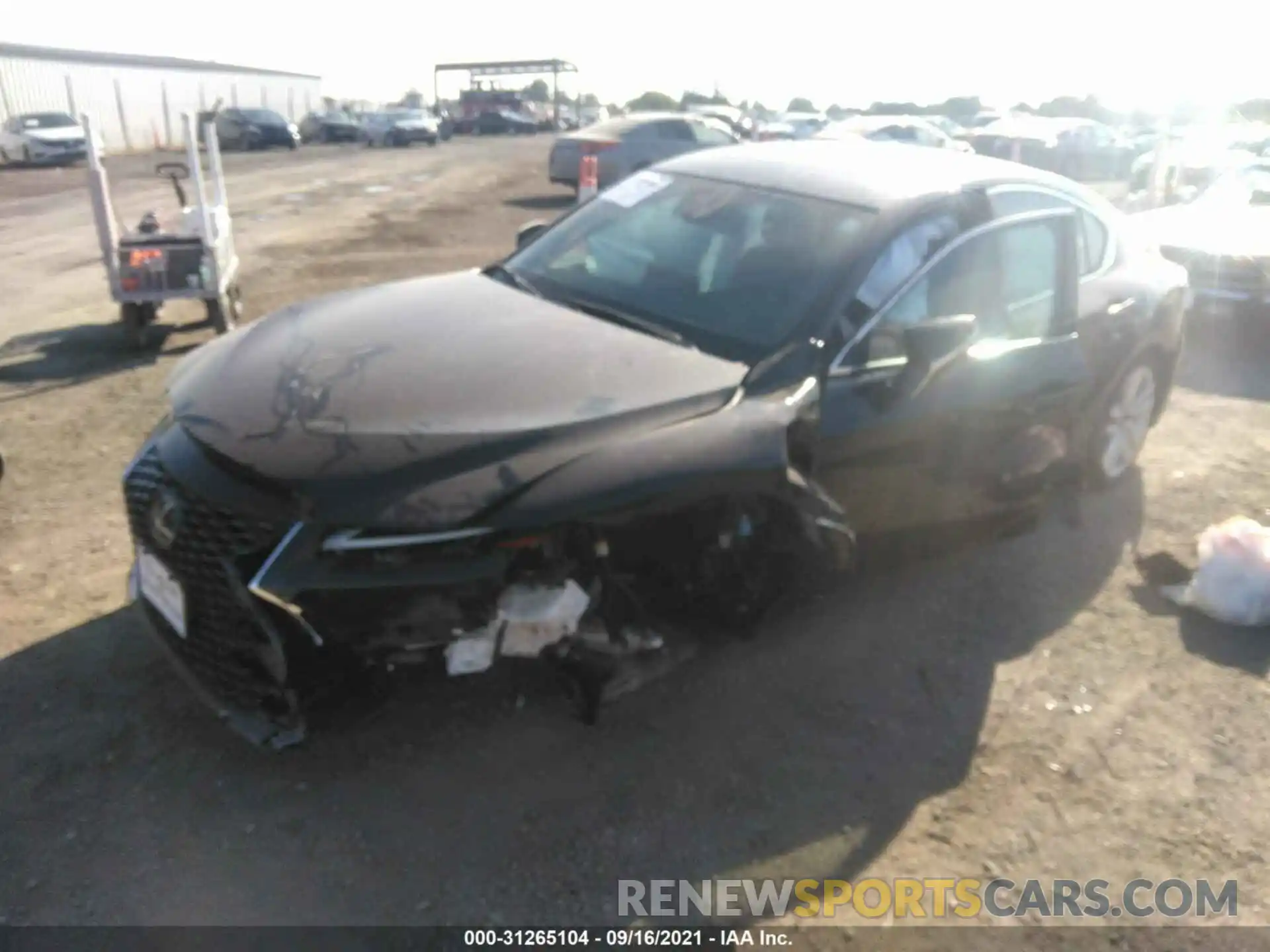 2 Photograph of a damaged car JTHC81F21M5046903 LEXUS IS 2021