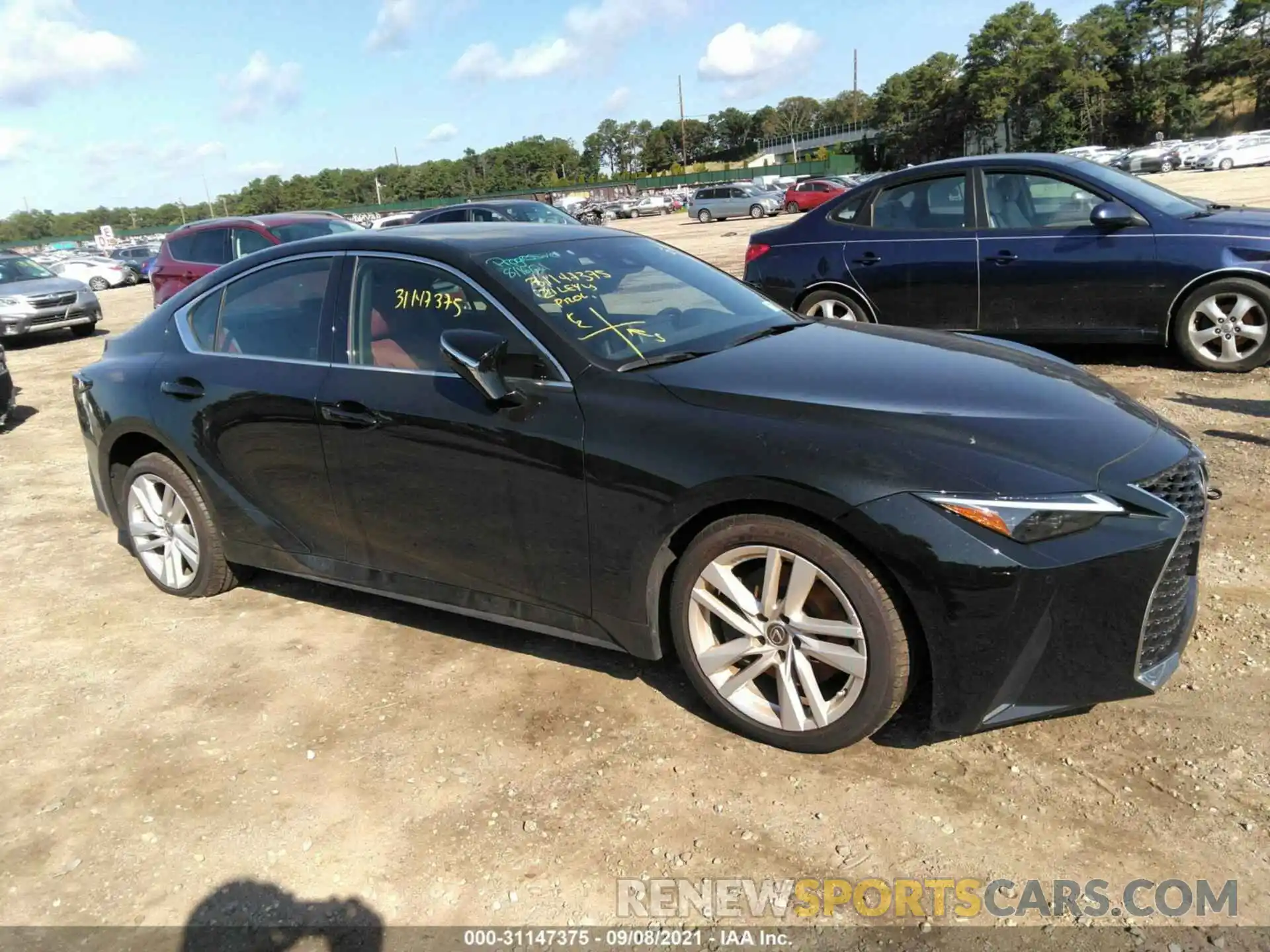 1 Photograph of a damaged car JTHC81F23M5043372 LEXUS IS 2021