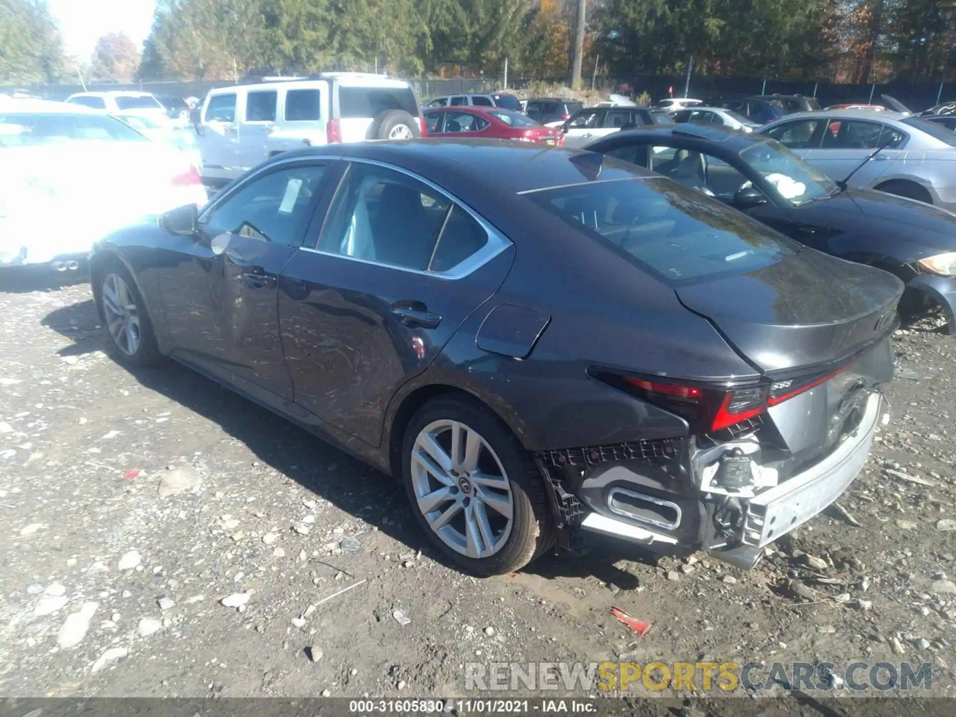 3 Photograph of a damaged car JTHC81F23M5046174 LEXUS IS 2021