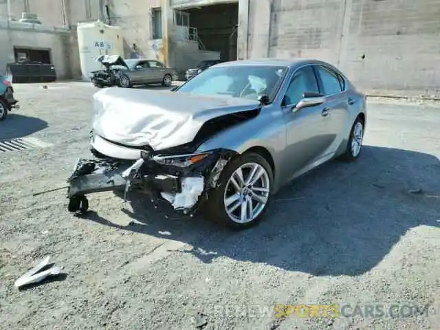 2 Photograph of a damaged car JTHC81F2XM5044406 LEXUS IS 2021