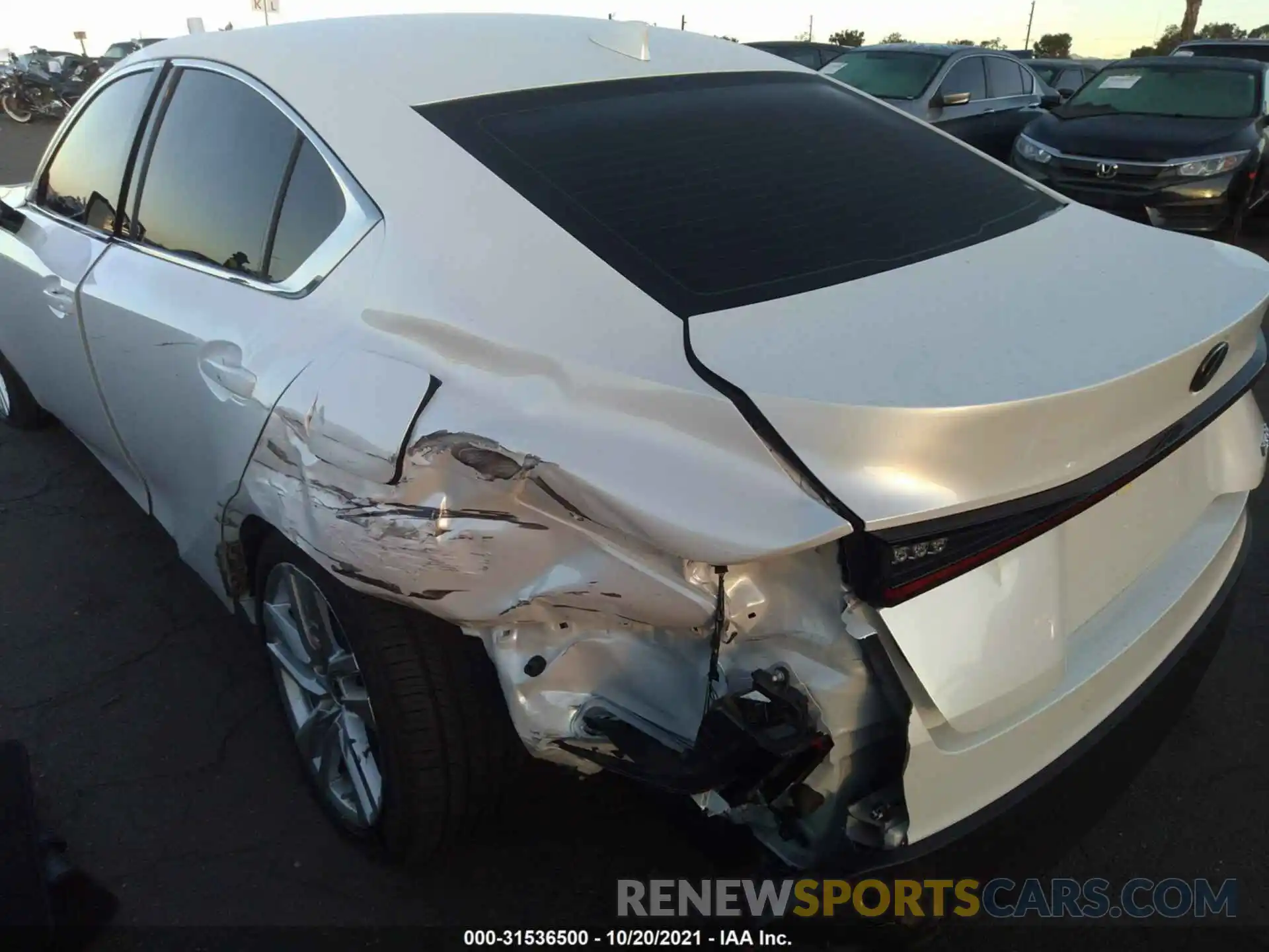 6 Photograph of a damaged car JTHCA1D20M5110565 LEXUS IS 2021