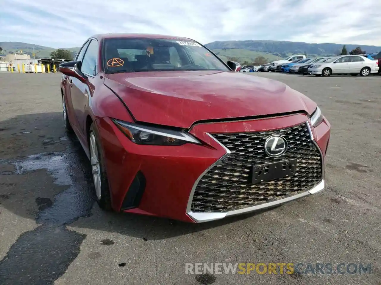 9 Photograph of a damaged car JTHCA1D20M5113563 LEXUS IS 2021