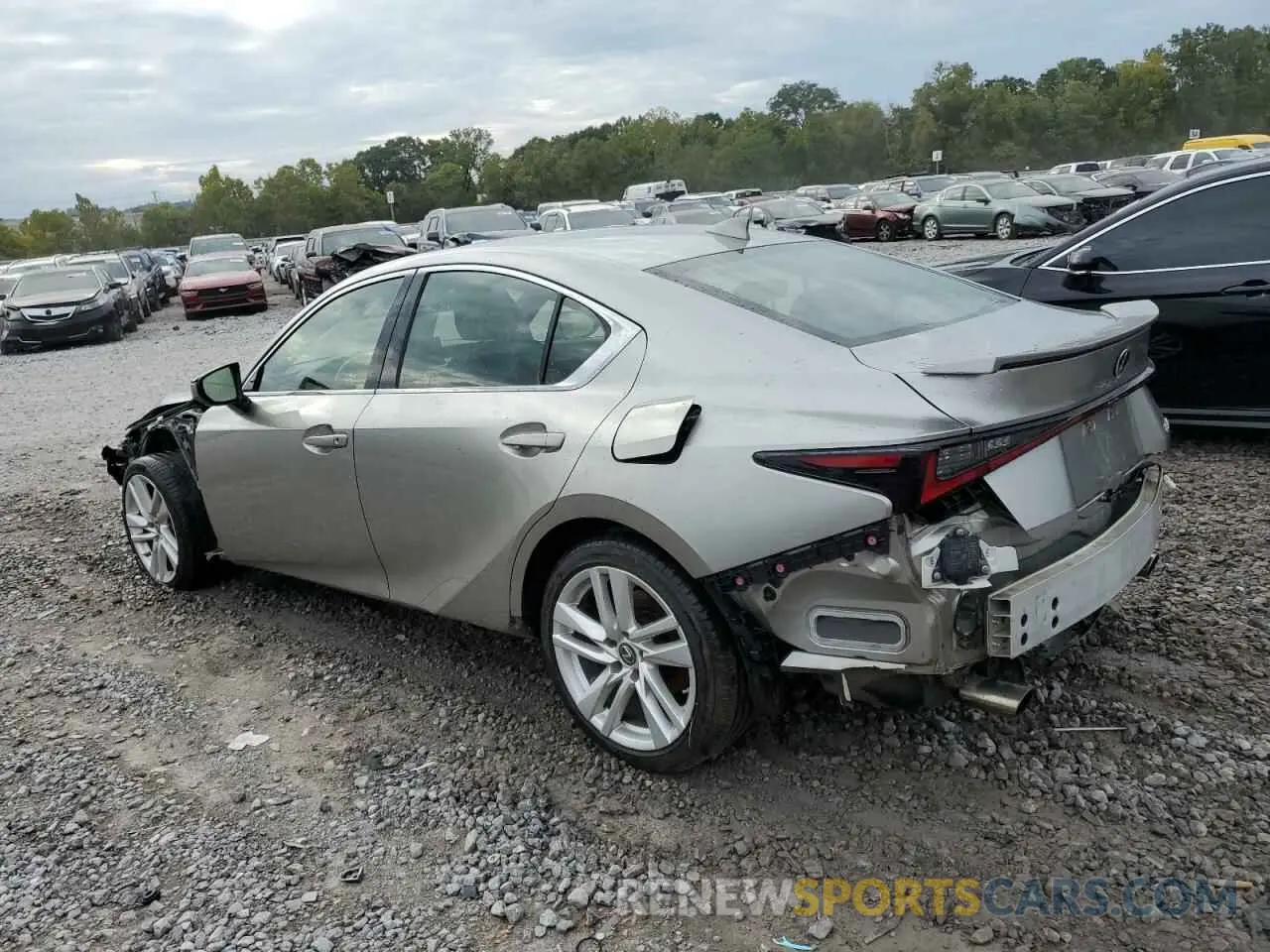 2 Photograph of a damaged car JTHCA1D20M5114714 LEXUS IS 2021