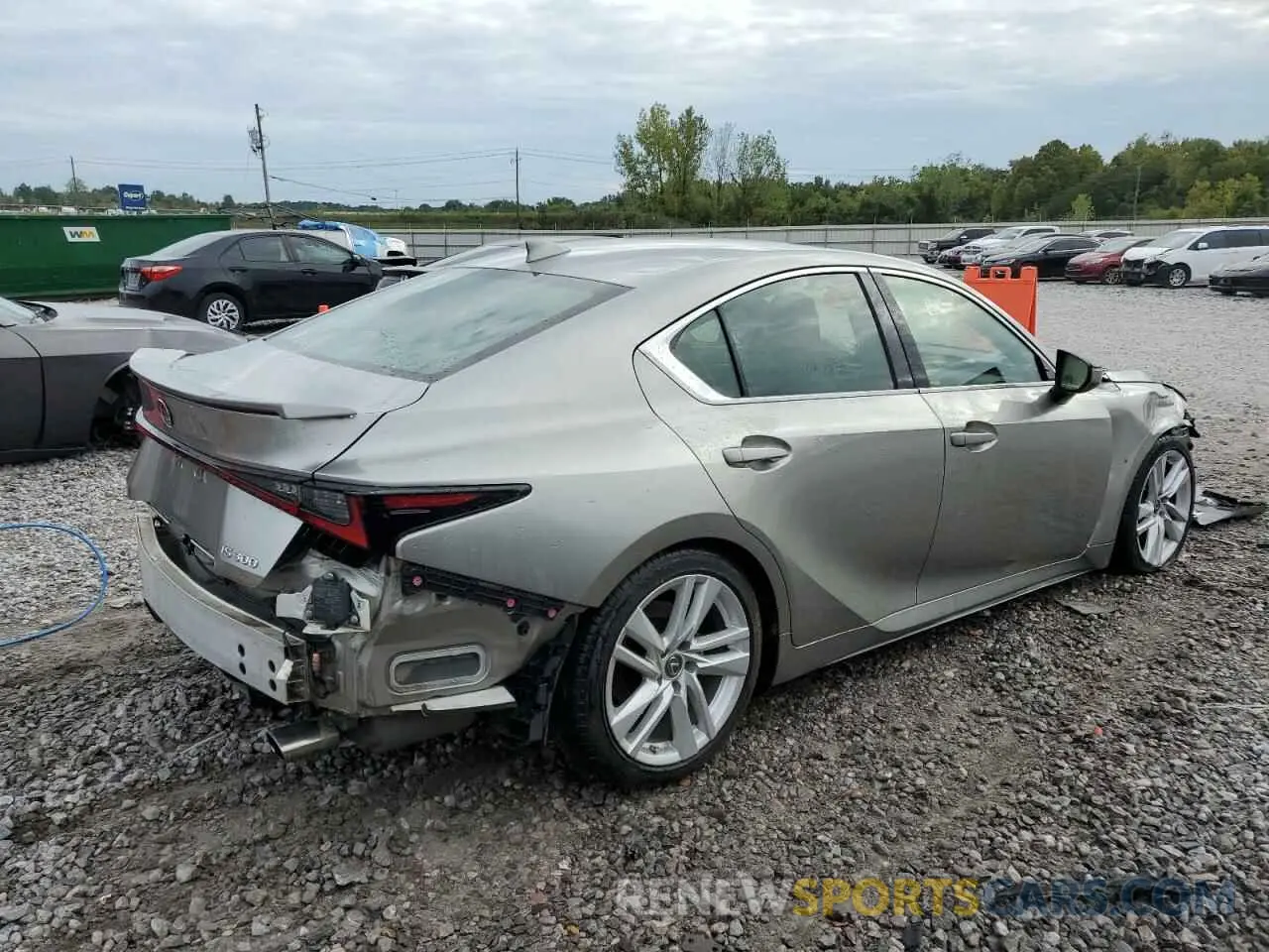 3 Photograph of a damaged car JTHCA1D20M5114714 LEXUS IS 2021