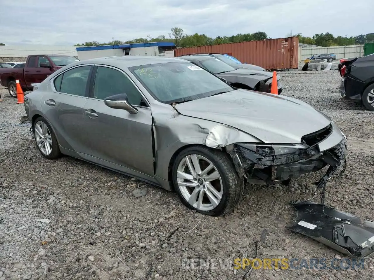 4 Photograph of a damaged car JTHCA1D20M5114714 LEXUS IS 2021