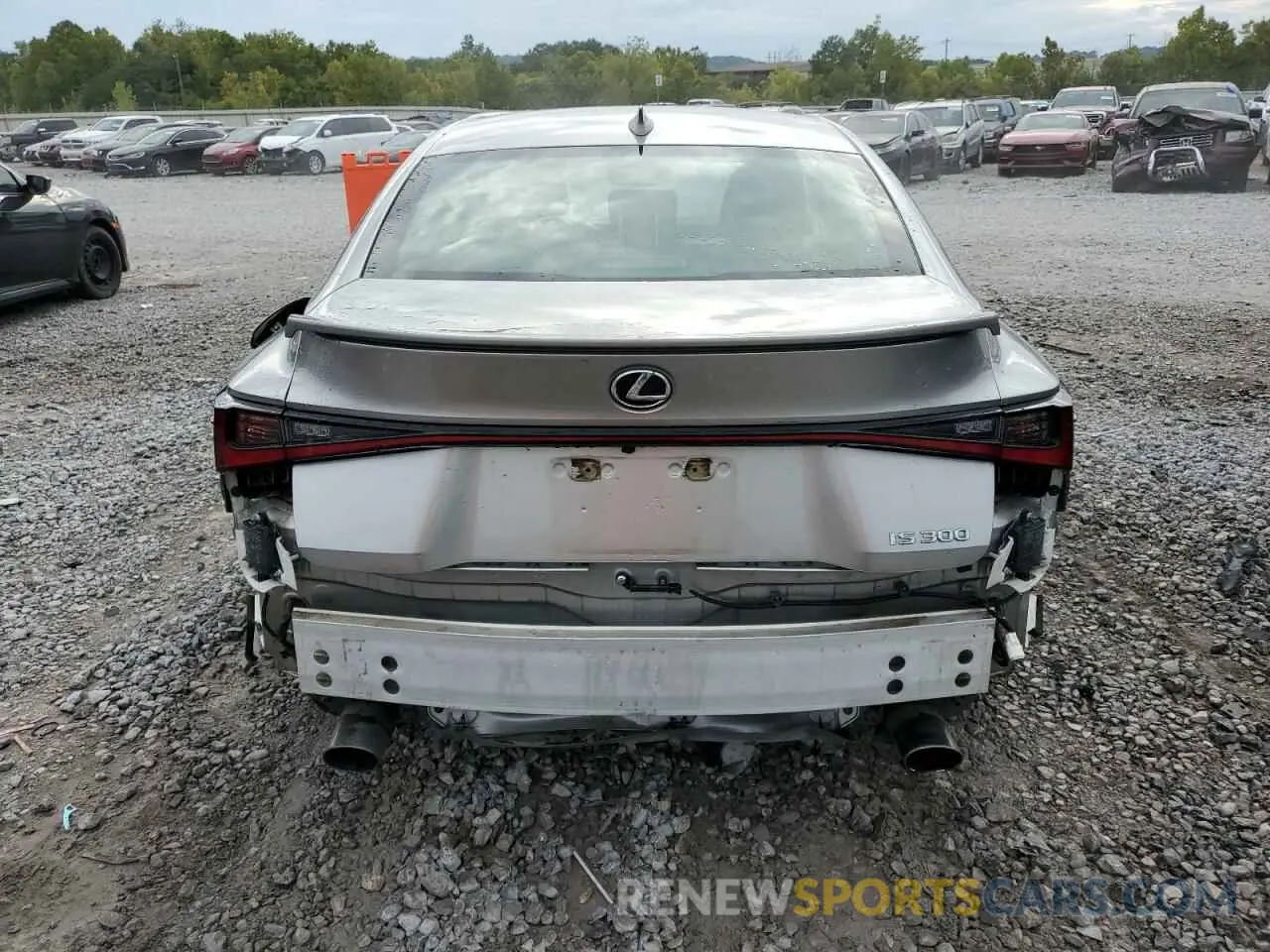 6 Photograph of a damaged car JTHCA1D20M5114714 LEXUS IS 2021