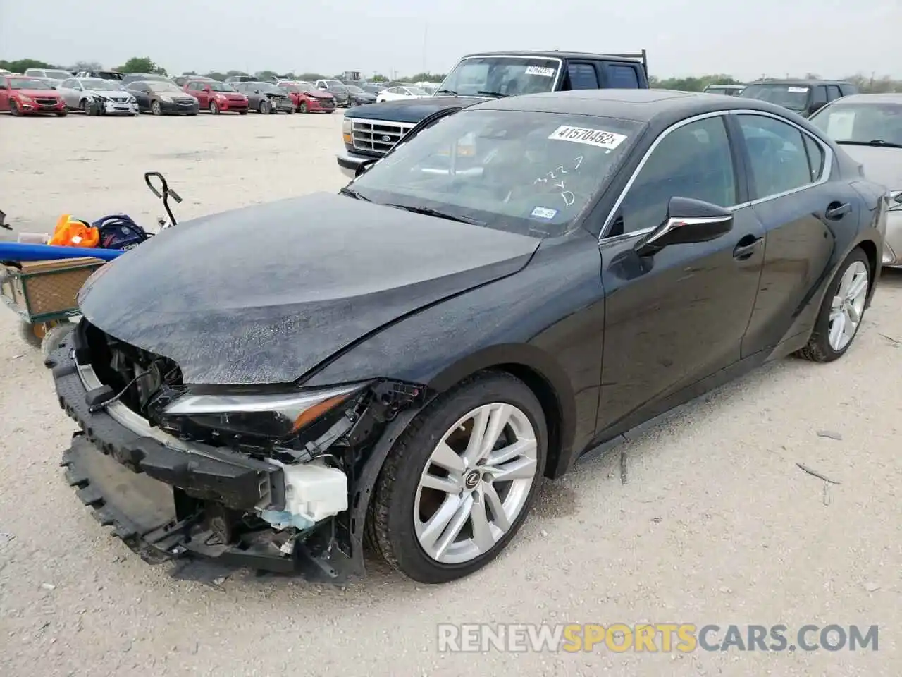 2 Photograph of a damaged car JTHCA1D20M5115619 LEXUS IS 2021