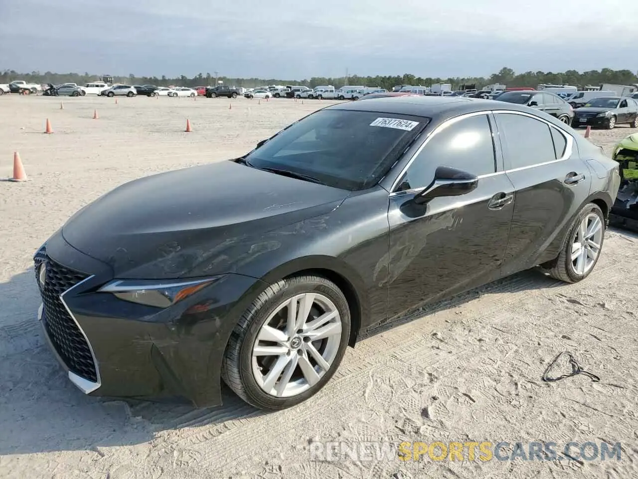 1 Photograph of a damaged car JTHCA1D20M5117600 LEXUS IS 2021