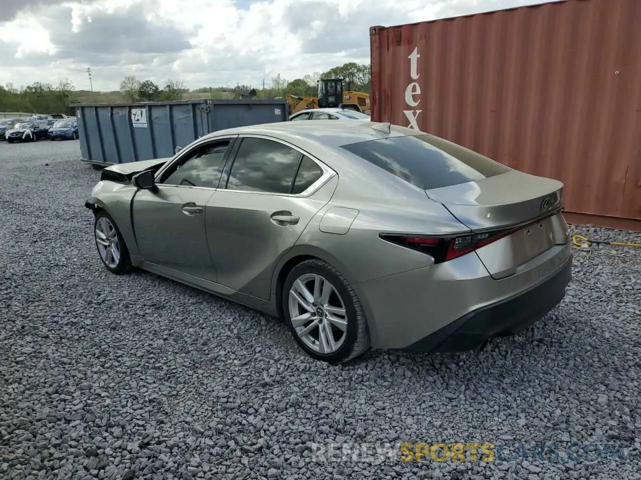 2 Photograph of a damaged car JTHCA1D21M5109473 LEXUS IS 2021