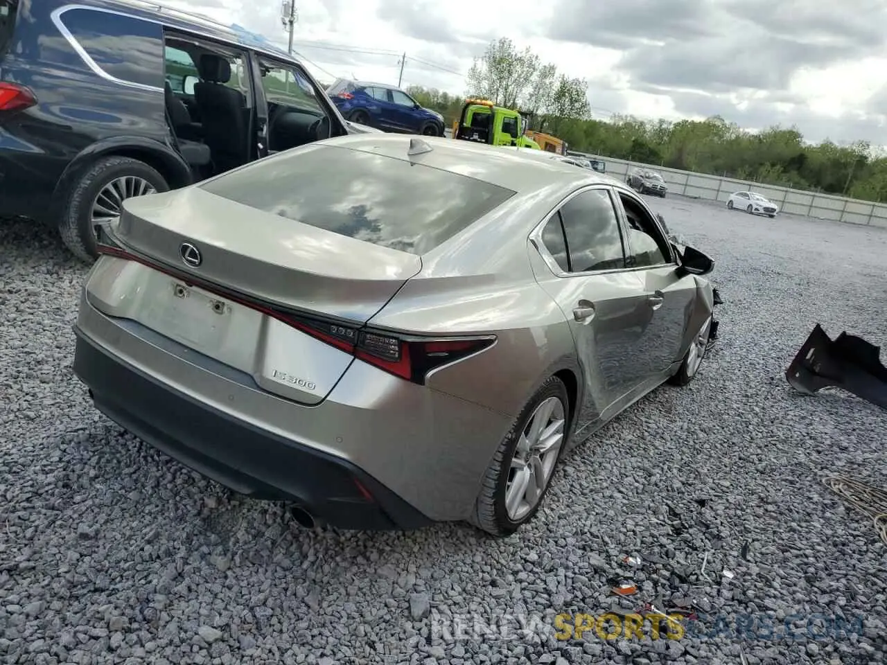 3 Photograph of a damaged car JTHCA1D21M5109473 LEXUS IS 2021