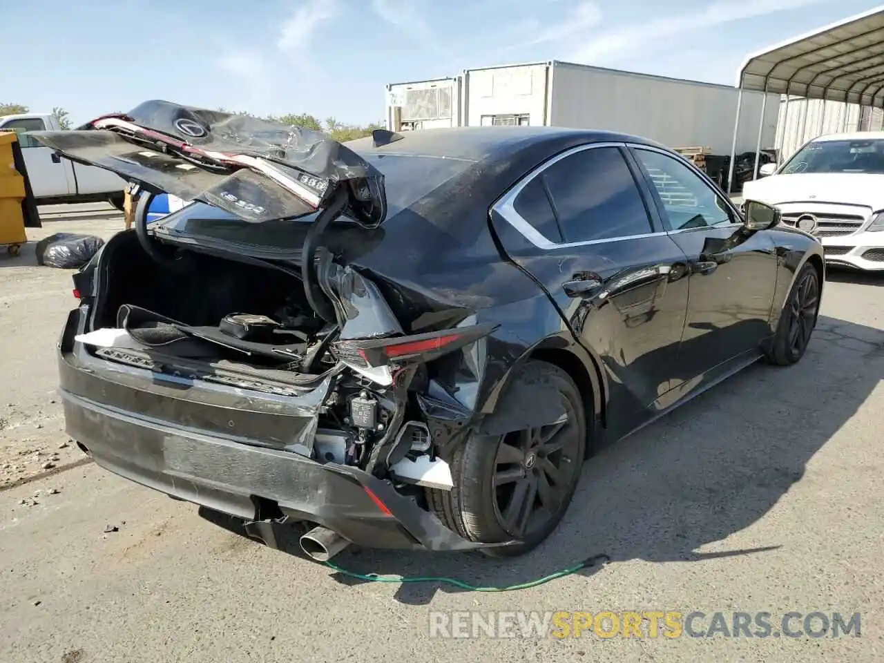 4 Photograph of a damaged car JTHCA1D21M5113961 LEXUS IS 2021