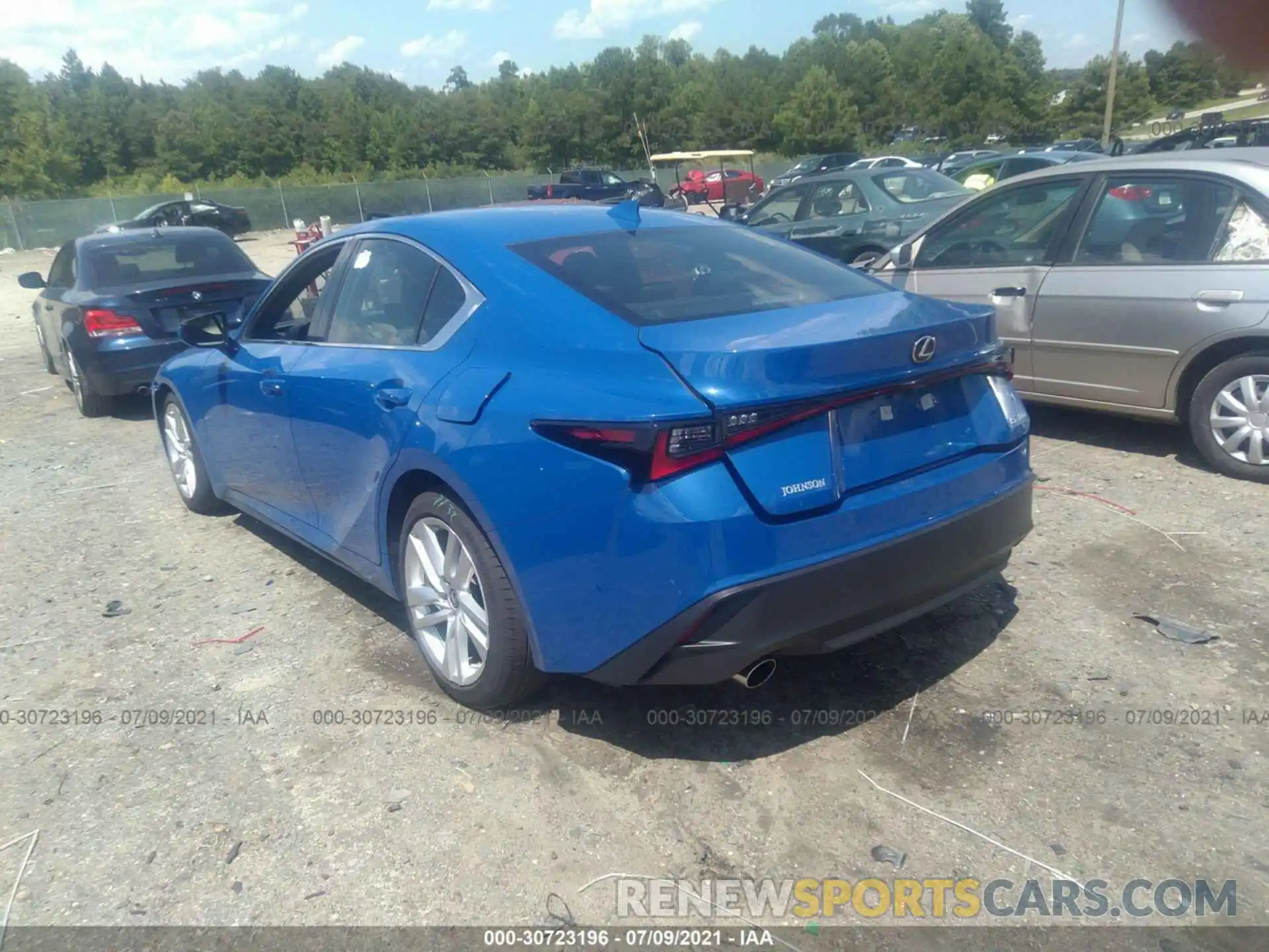 3 Photograph of a damaged car JTHCA1D22M5109420 LEXUS IS 2021