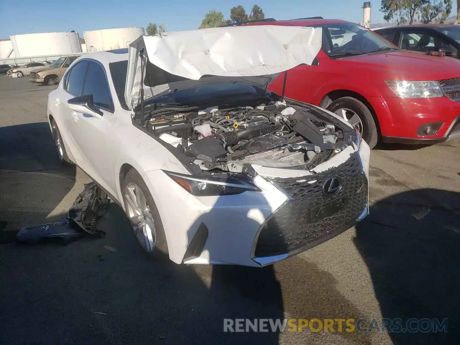 1 Photograph of a damaged car JTHCA1D22M5110289 LEXUS IS 2021