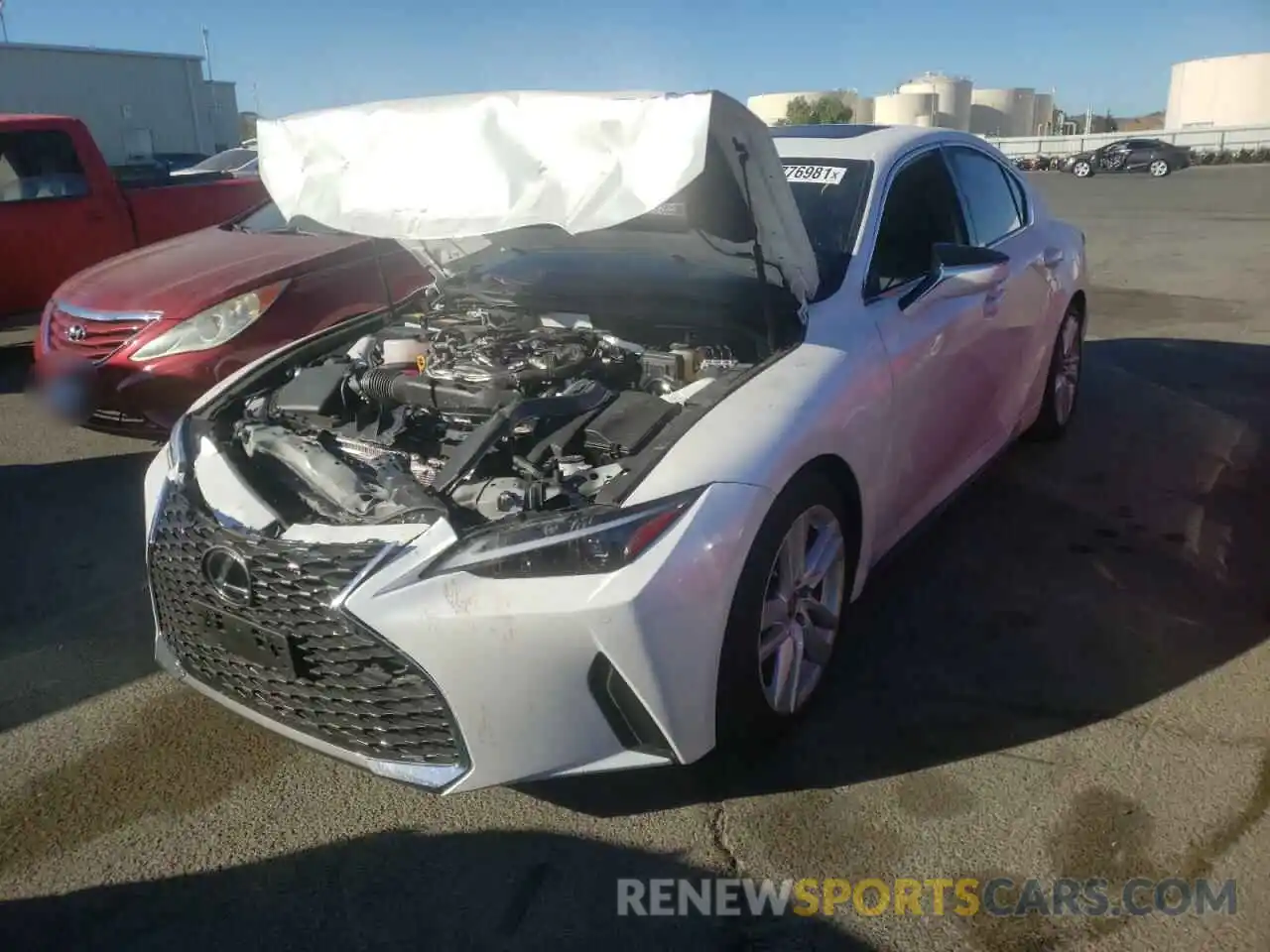 2 Photograph of a damaged car JTHCA1D22M5110289 LEXUS IS 2021