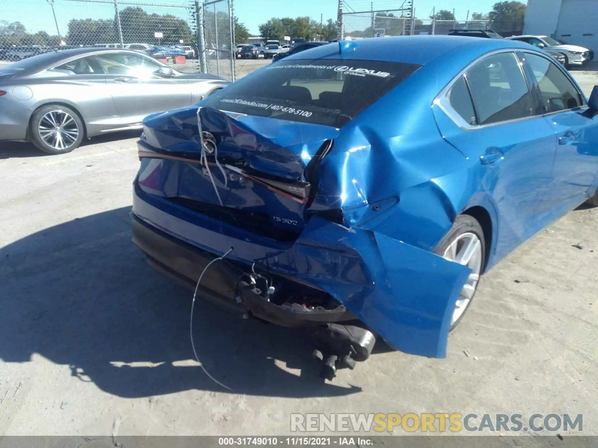 6 Photograph of a damaged car JTHCA1D22M5114634 LEXUS IS 2021