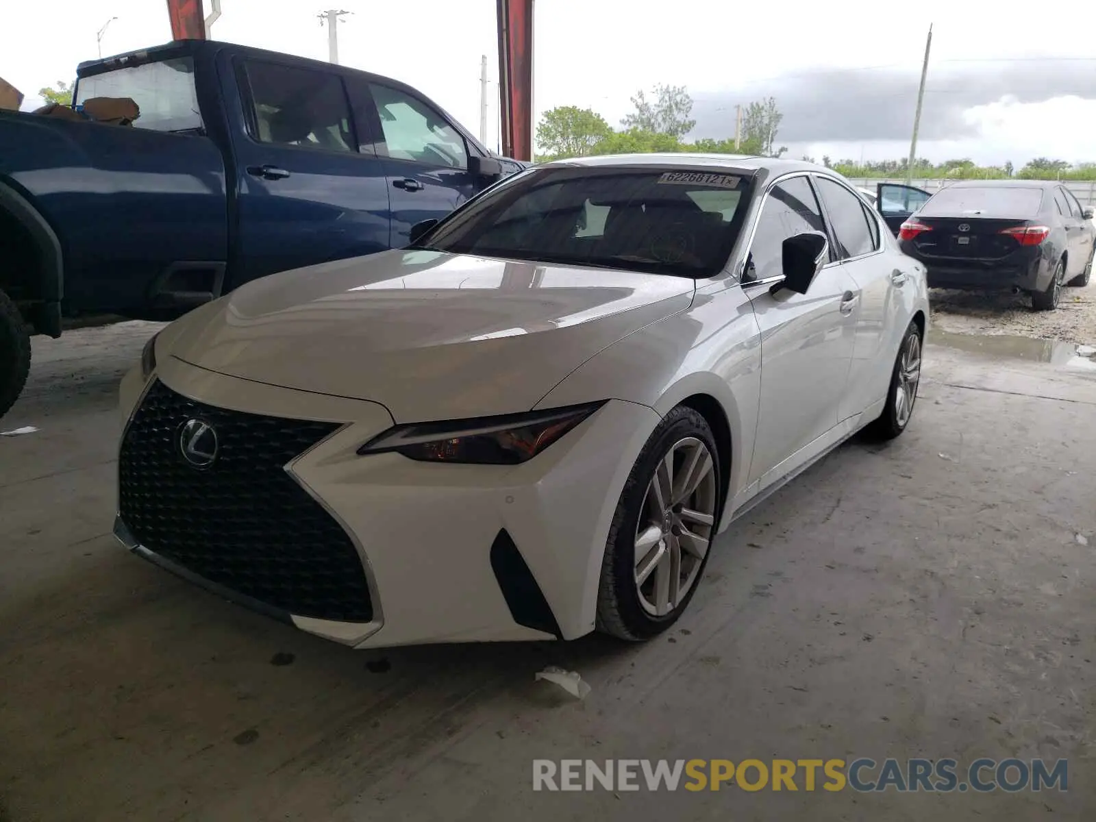 2 Photograph of a damaged car JTHCA1D22M5115864 LEXUS IS 2021