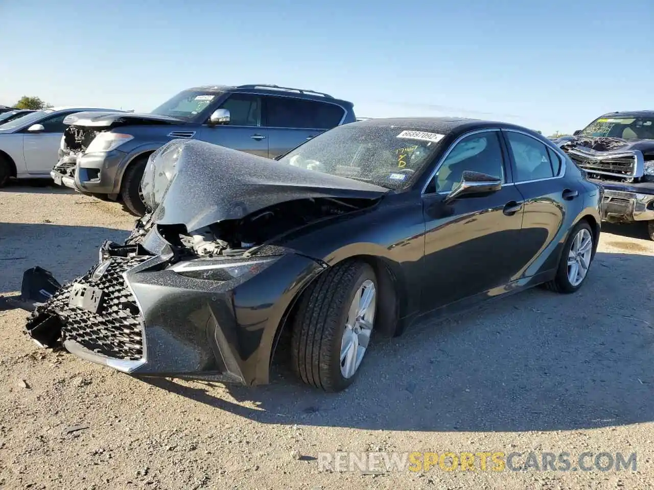 2 Photograph of a damaged car JTHCA1D23M5113802 LEXUS IS 2021