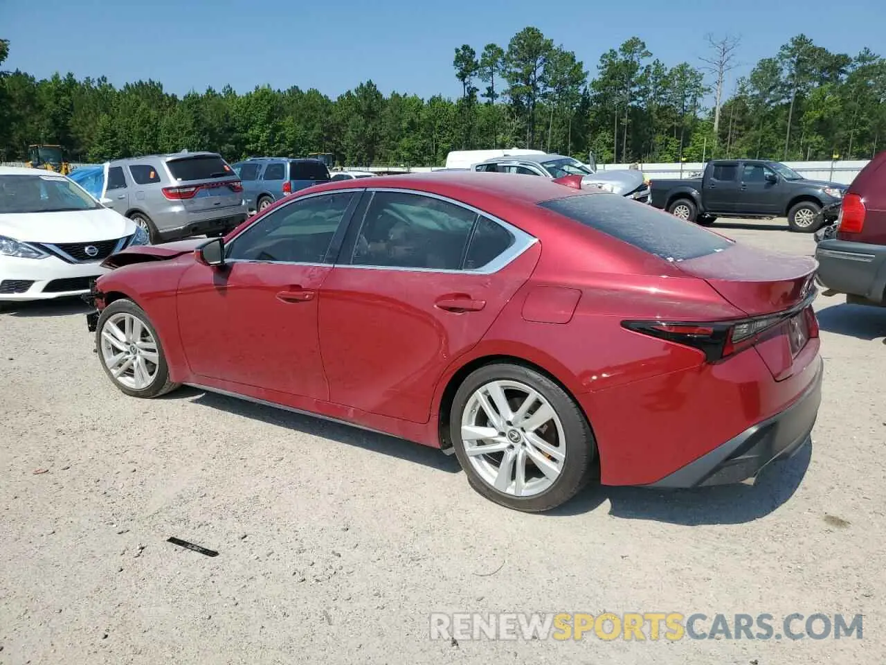 2 Photograph of a damaged car JTHCA1D23M5114853 LEXUS IS 2021
