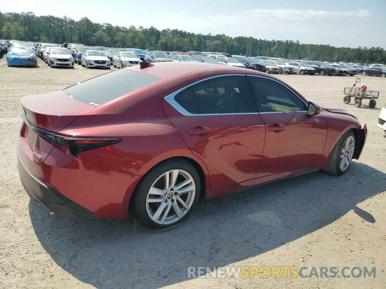 3 Photograph of a damaged car JTHCA1D23M5114853 LEXUS IS 2021