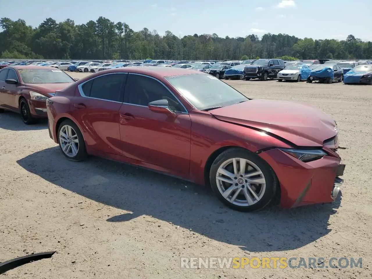 4 Photograph of a damaged car JTHCA1D23M5114853 LEXUS IS 2021