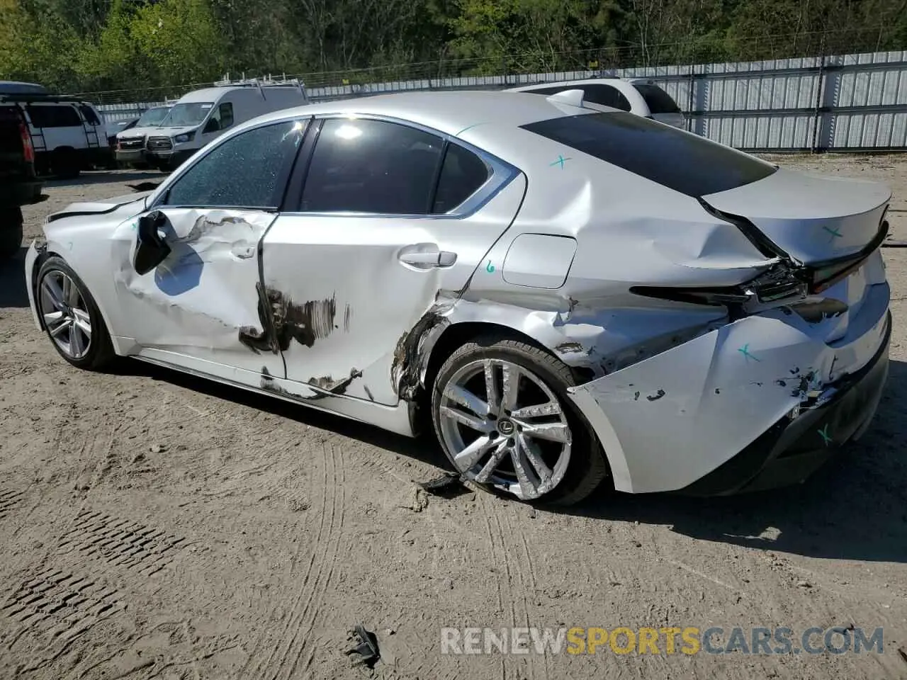 2 Photograph of a damaged car JTHCA1D23M5114920 LEXUS IS 2021
