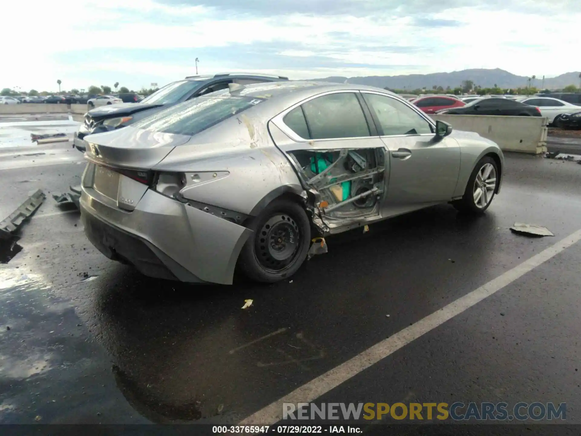 4 Photograph of a damaged car JTHCA1D24M5112769 LEXUS IS 2021